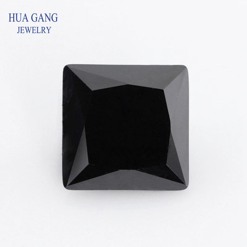 Multicolor Princess Cut Cubic Zirconia Stones — Loose Synthetic Gem Beads for Jewelry Making