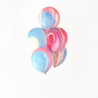 Marble Agate Latex Balloons — Decorative Party Supplies for Events