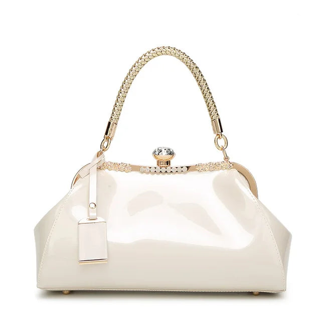 IGETBAG Patent Leather Evening Bag — Stylish Shoulder Bag for Parties