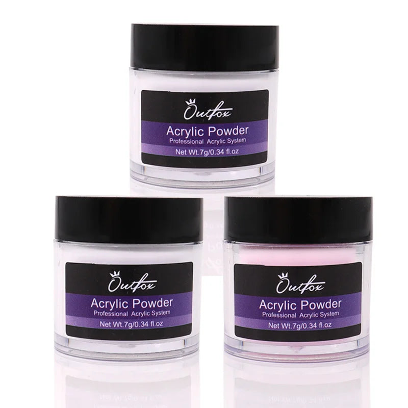 outfox Acrylic Nail Powder — Professional Manicure Extension Kit