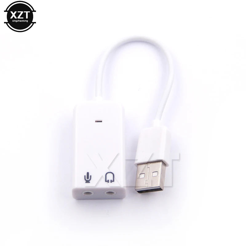 WYMECT USB Sound Card — Virtual 7.1 3D Audio Adapter for PC & Laptop