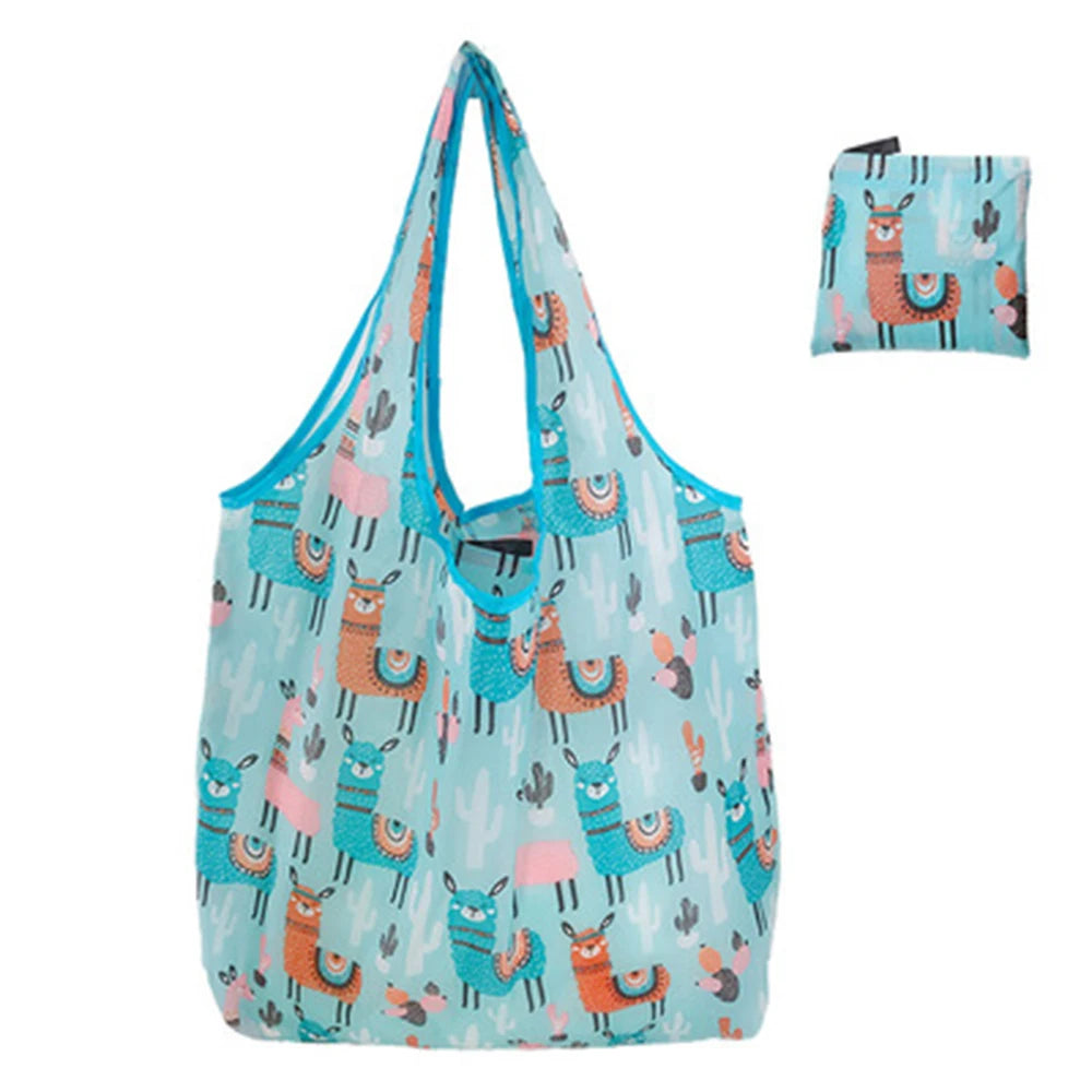 Foldable Reusable Shopping Bag — Large Capacity Eco-Friendly Tote