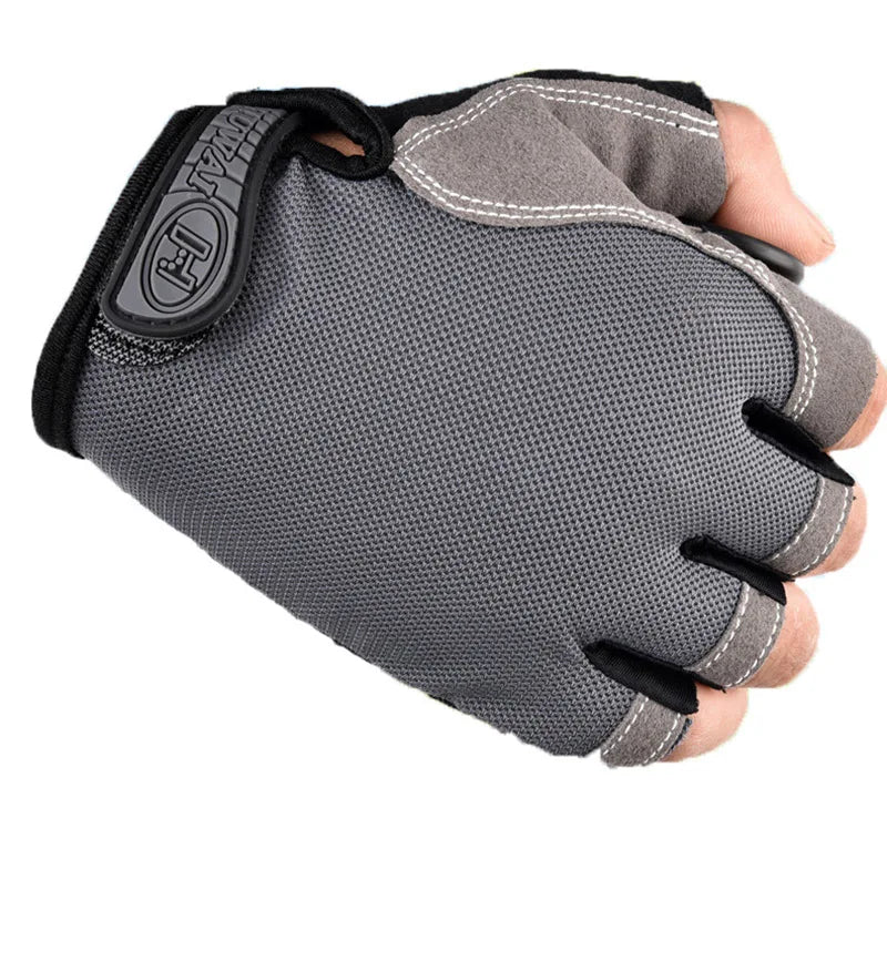 Half Finger Cycling Gloves — Breathable Anti-Slip Bike Mitts