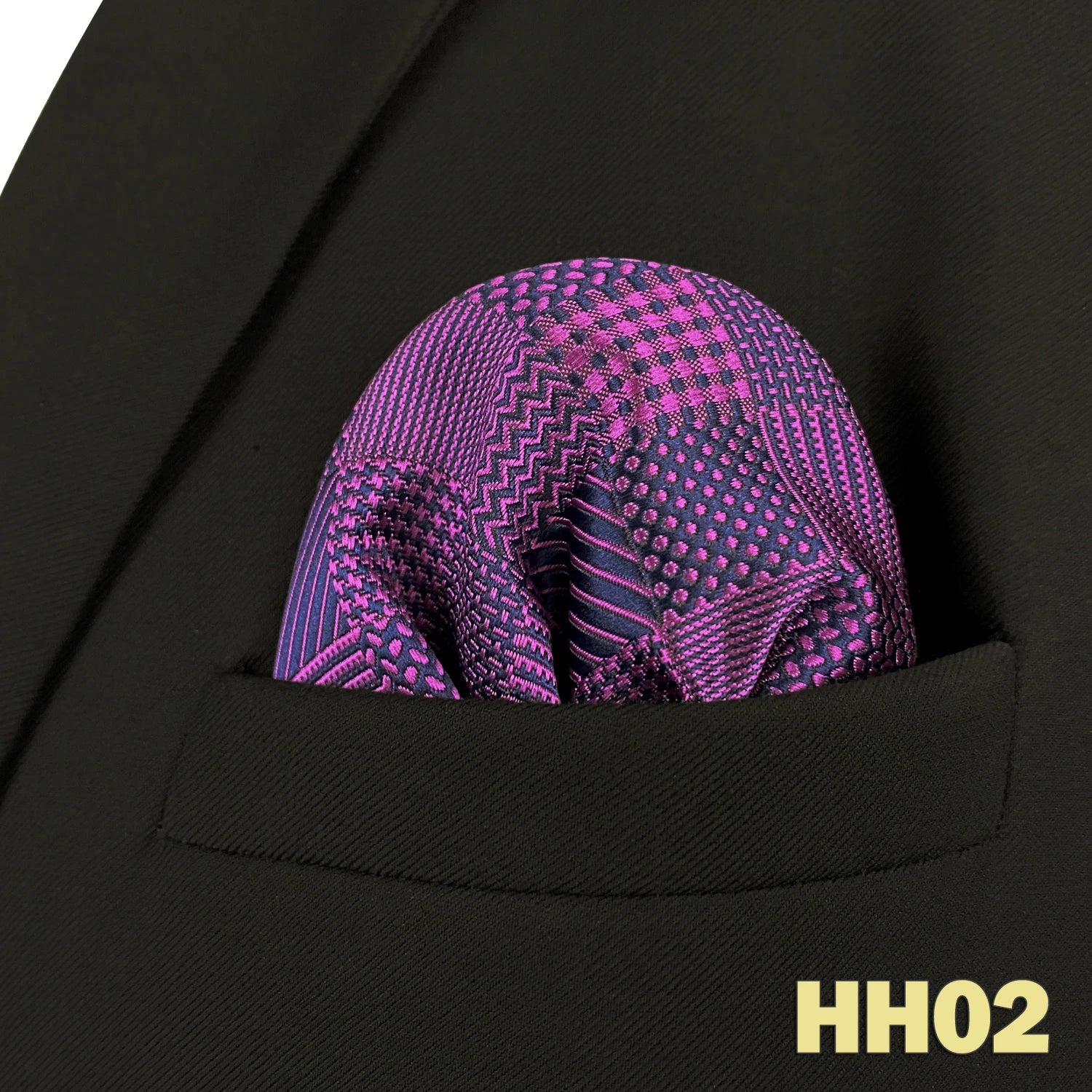 shlax&wing Men's Paisley Pocket Square — Elegant Microfiber Handkerchief for Suits