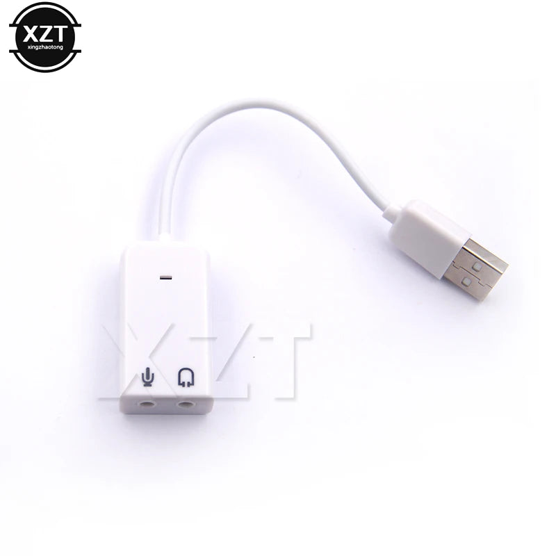 WYMECT USB Sound Card — Virtual 7.1 3D Audio Adapter for PC & Laptop