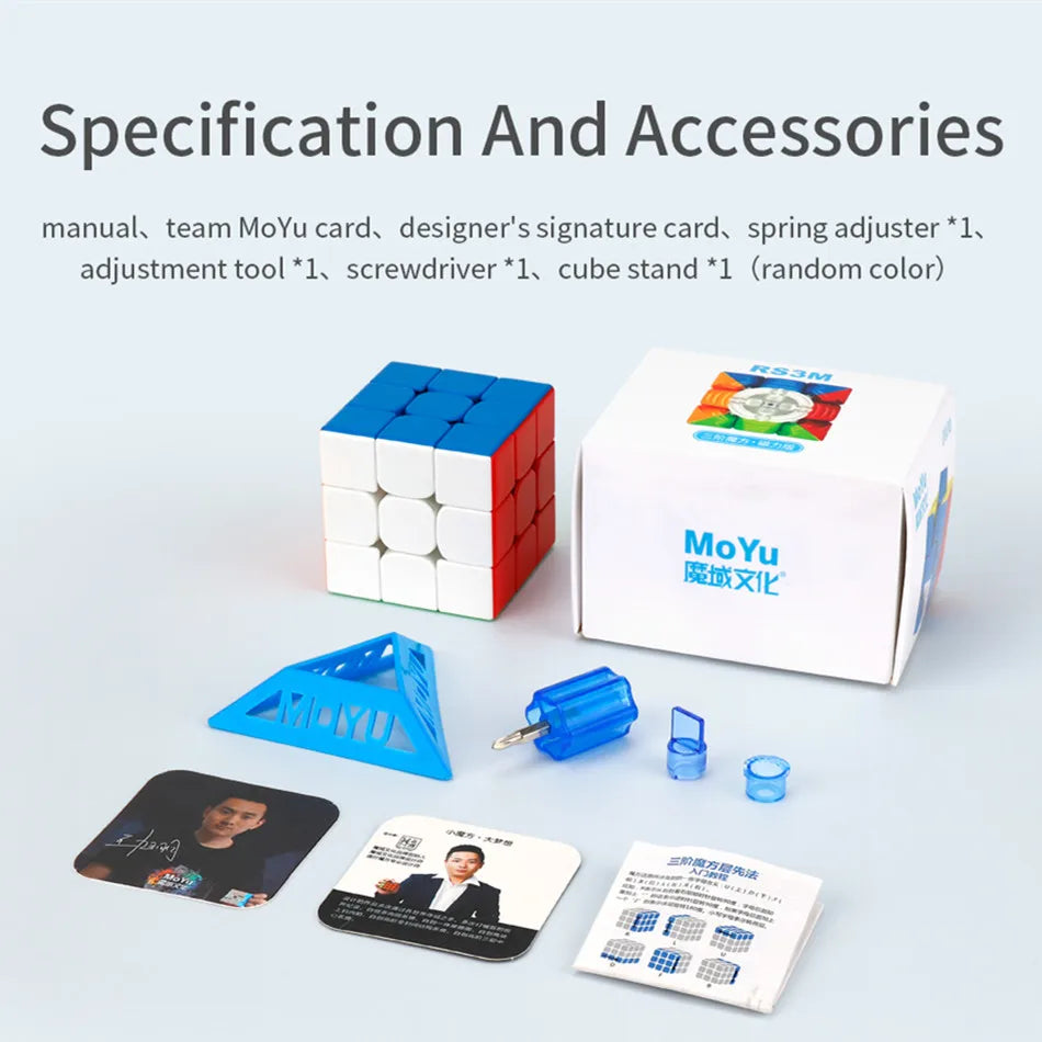 Magnetic 3x3 Speed Cube — Professional Puzzle Toy for Brain Training