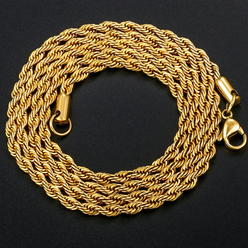 ICEOUTBOX Hip Hop Chain — Stainless Steel Cuban and Franco Style Necklace