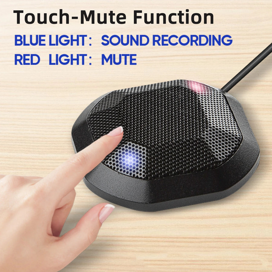 Aibecy USB Conference Microphone — 360° Omnidirectional Desktop Mic