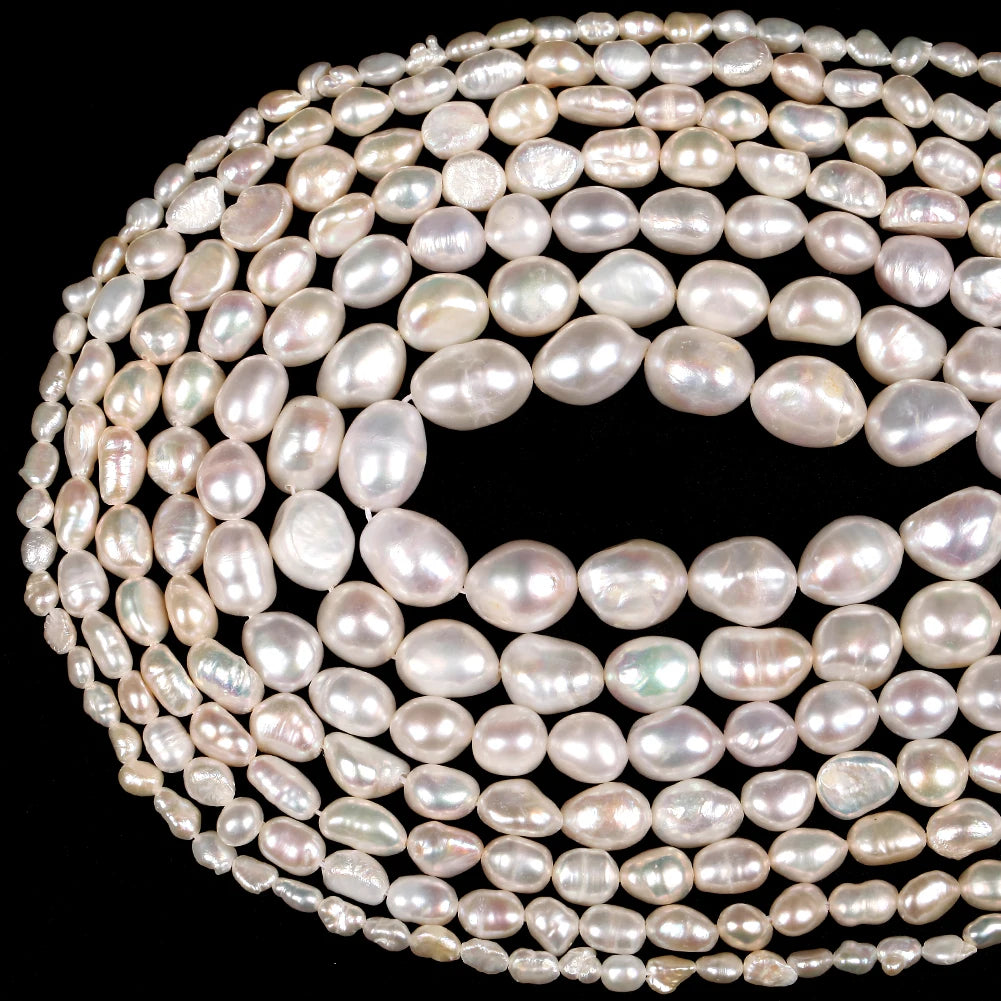Natural Freshwater Pearl Beads — Irregular Shape Loose Pearls for DIY Jewelry