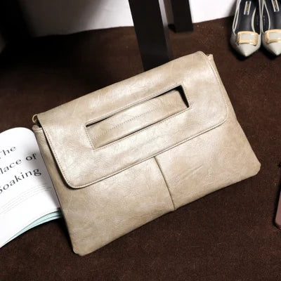 NIGEDU Women's PU Leather Crossbody Bag — Versatile Laptop Pouch & Clutch