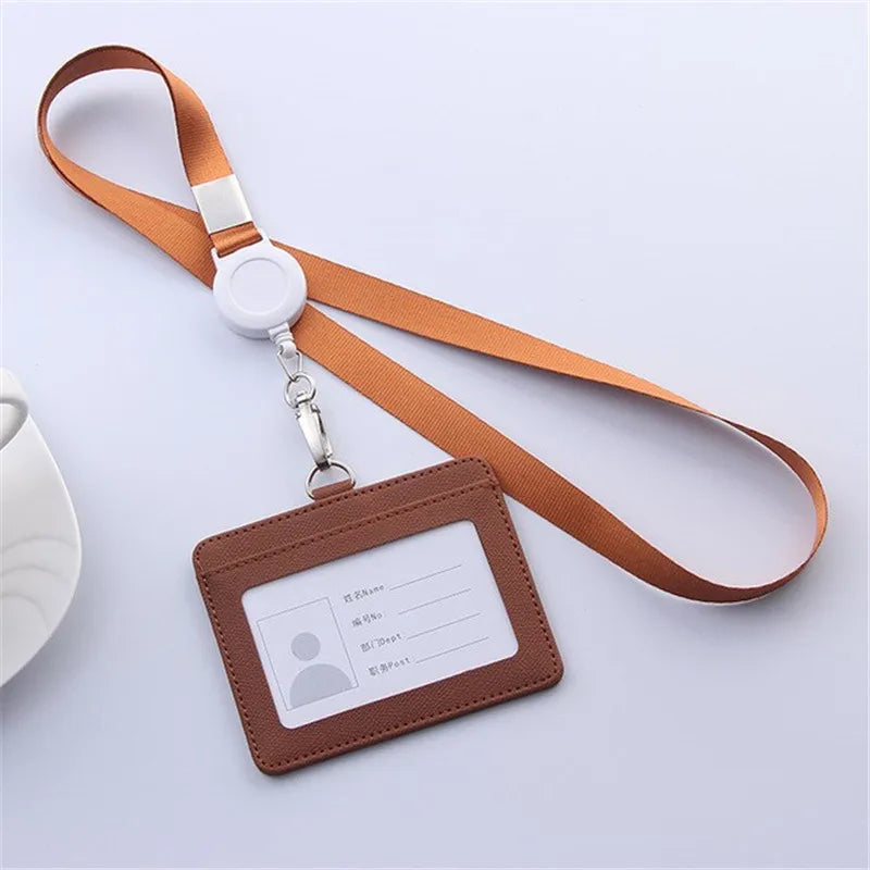Retractable Lanyard and ID Card Holder Set — Professional Badge Accessory Kit