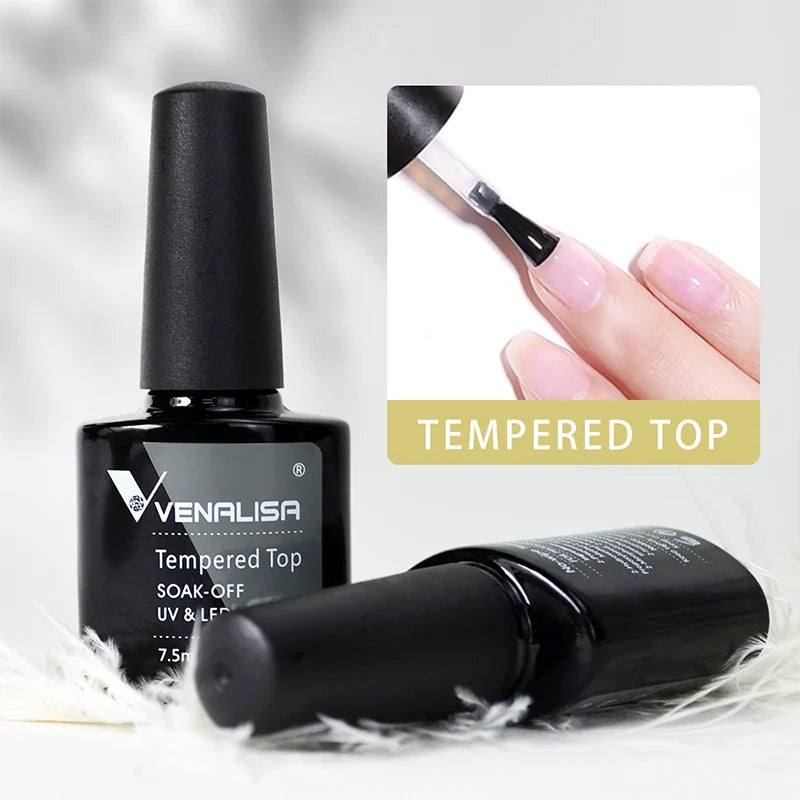 VENALISA UV Gel Nail Polish Series — Professional Top Coat, Base Coat & Primer