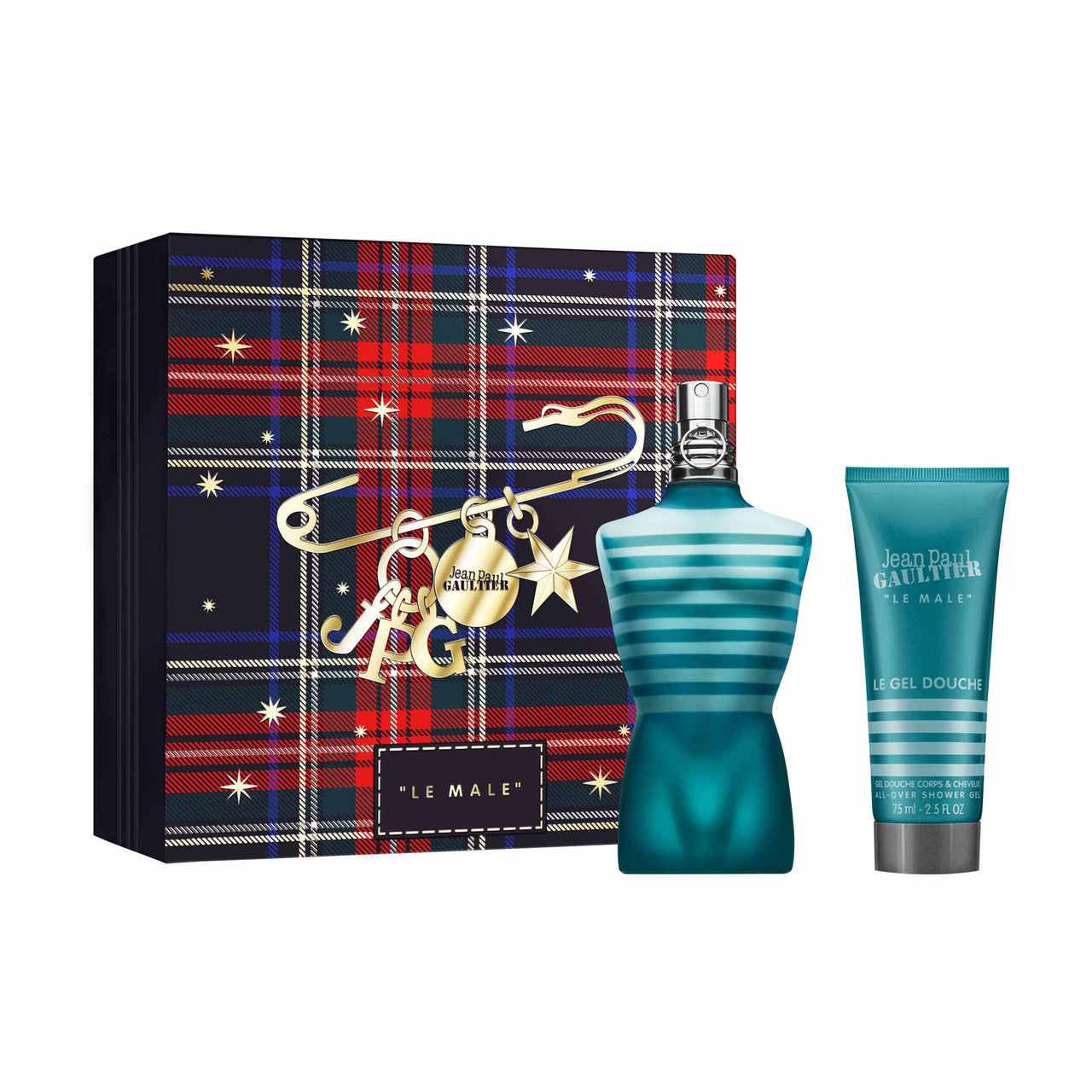 Le Male 2 pcs Set: 4.2 Eau de Toilette Spray + 2.5 Shower Gel by Jean Paul Gaultier for Men