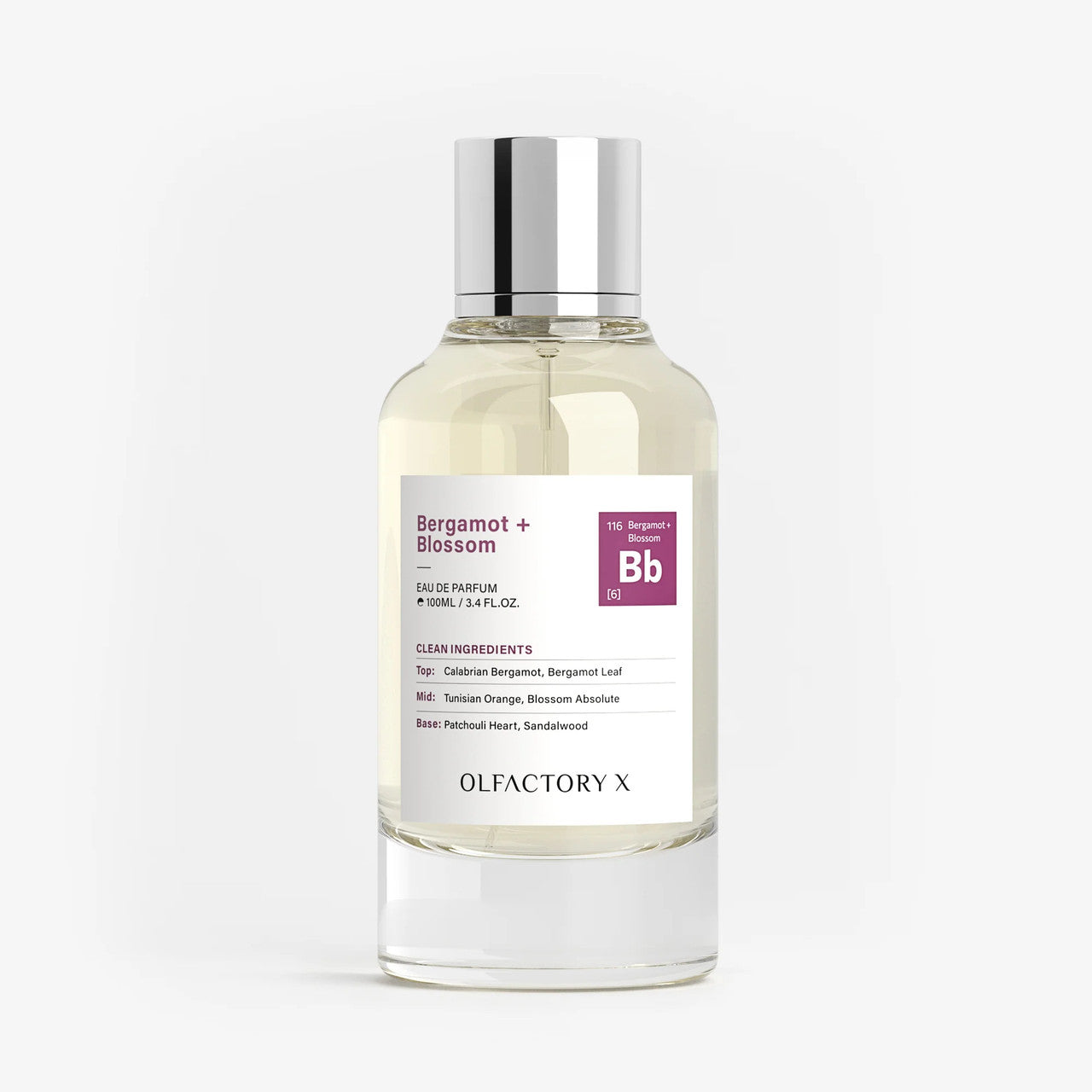 Bergamot + Blossom by Olfactory X, 3.4 oz EDP Spray for Unisex