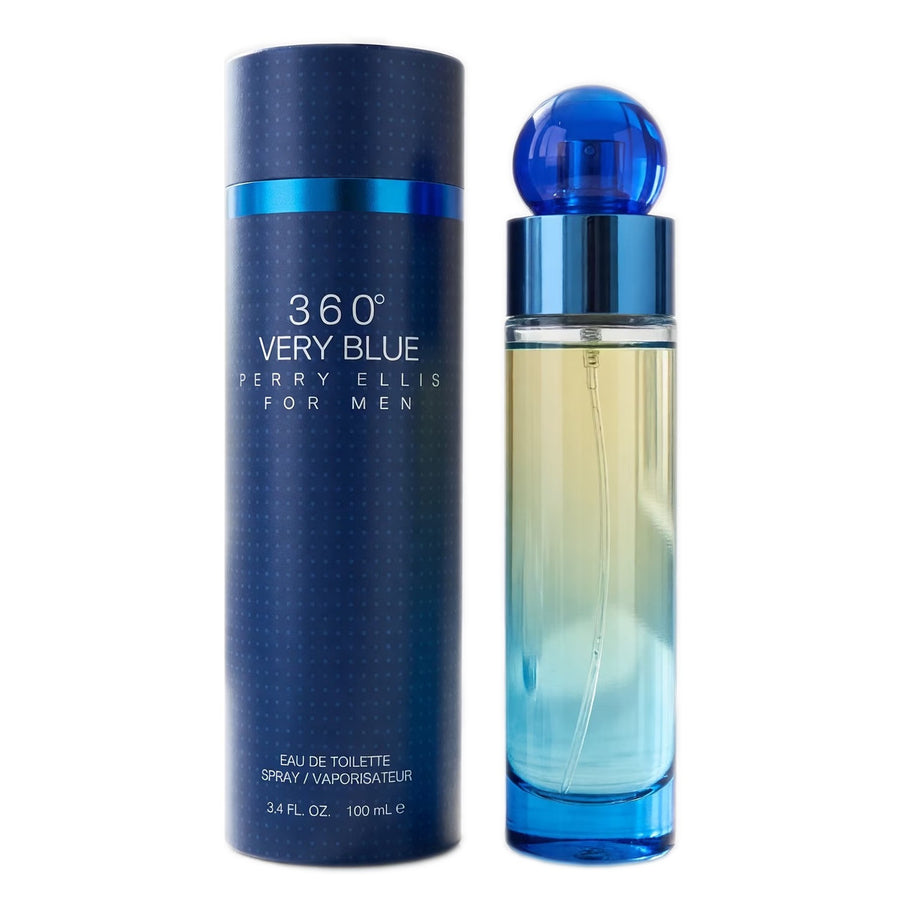 360 Very Blue by Perry Ellis, 3.4 oz EDT Spray for Men