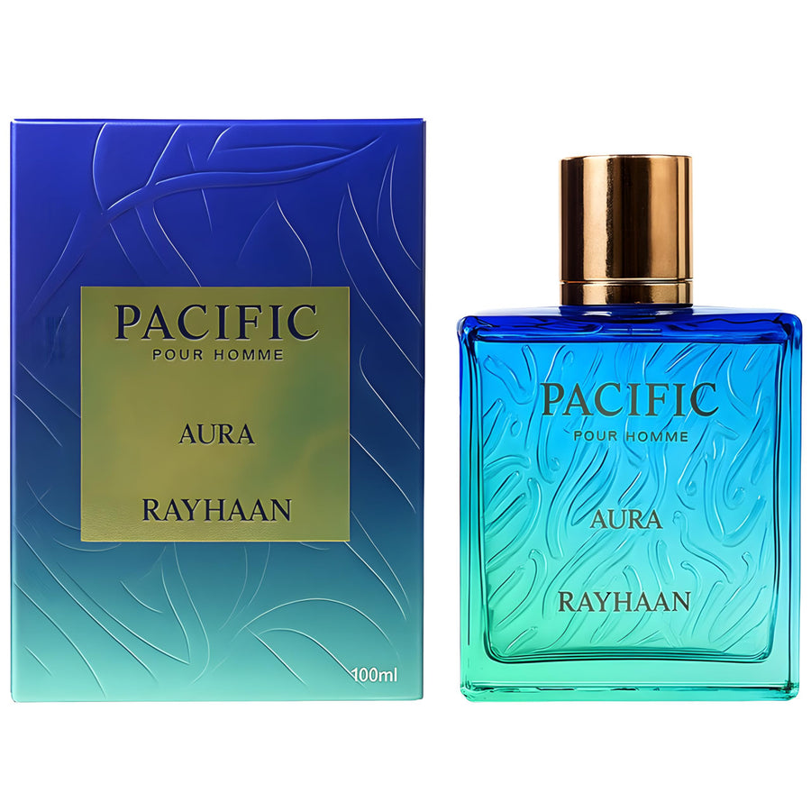Pacific Aura by Rayhaan, 3.4 oz EDP Spray for Men