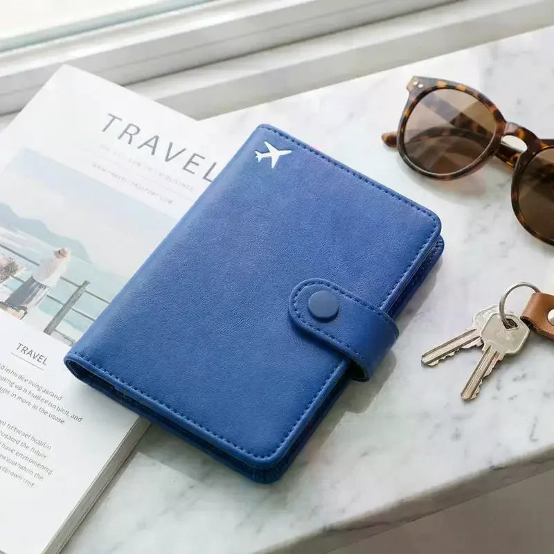 Shmacax Travel Passport Wallet — Waterproof PU Leather Organizer