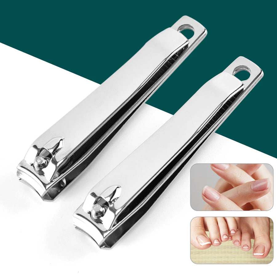Stainless Steel Nail Clipper — Sharp Professional Trimmer for Fingernails and Toenails