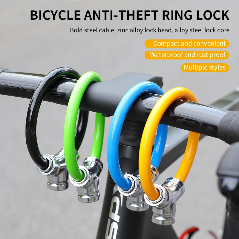 Steel Wire Bicycle Cable Lock — Portable Anti-Theft Security for Mountain Bikes
