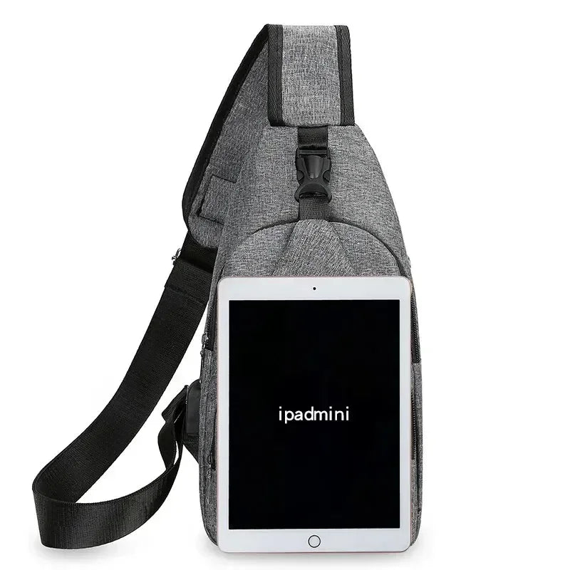Men's Large Capacity Sling Bag — Outdoor Sports Shoulder Backpack