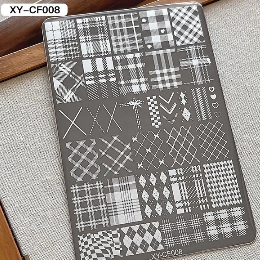 Stainless Steel Nail Stamping Plates — Precision Pattern Transfer Tool