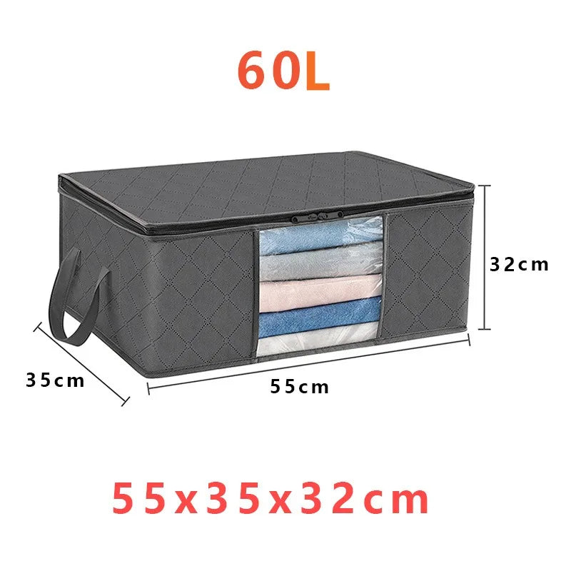 Foldable Clothes Storage Bag — Large Capacity Organizer for Bedding