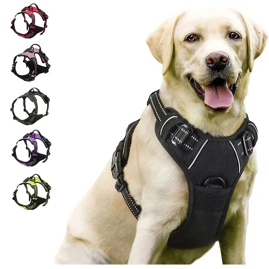 BeiYu Pet Dog Harness and Collar Set — Comfortable Vest and Leash Kit