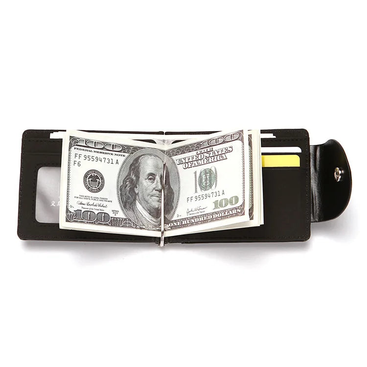 macroupta Men's PU Leather Wallet — Slim Vintage Card Holder & Money Bag