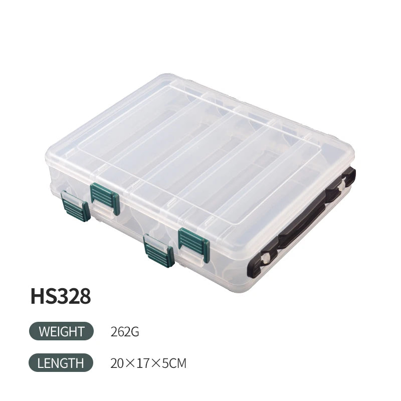 TAIYU Large Fishing Tackle Box — Double Sided Storage for Lures and Gear