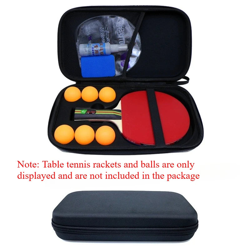 Hard Shell Ping Pong Paddle Case — Shockproof Table Tennis Storage Bag