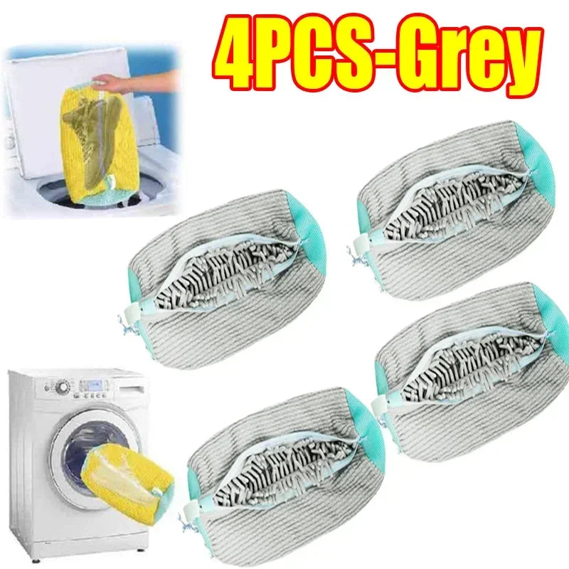 Machine Washable Shoe Laundry Bag — Durable Polyester Protector with Adjustable Strap