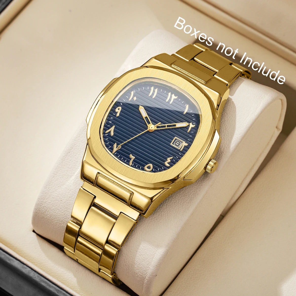 yolako Men's Business Watch — Square Dial Quartz Wristwatch with Calendar