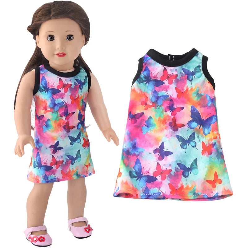 Miao Mama ai wawa Leopard Print Doll Outfit — Stylish Clothing & Hat Set