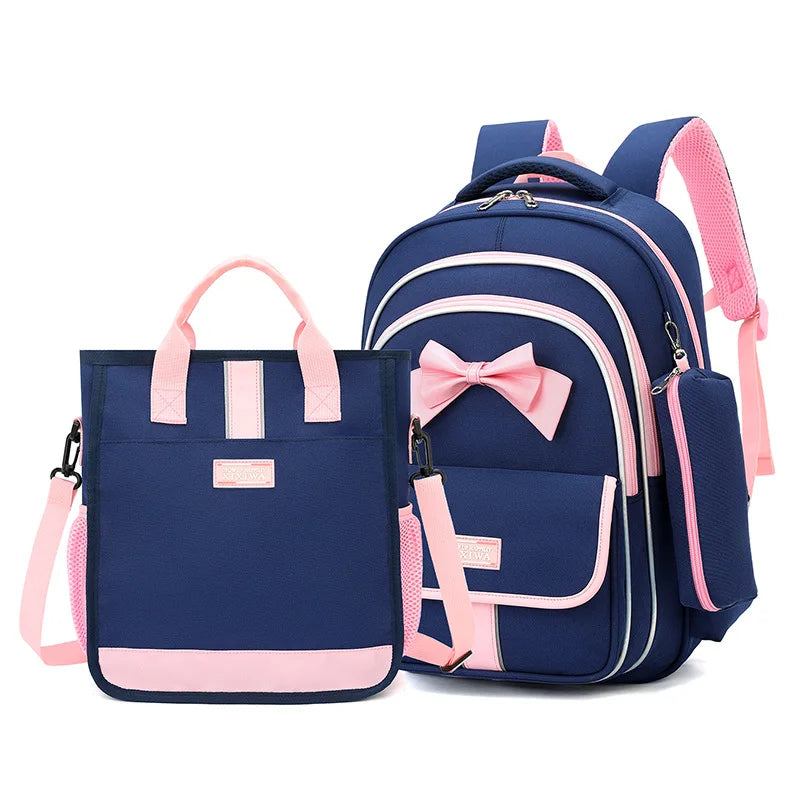 Kids Rolling Backpack Set — 3-Piece Trolley School Bag with Shoulder Bag