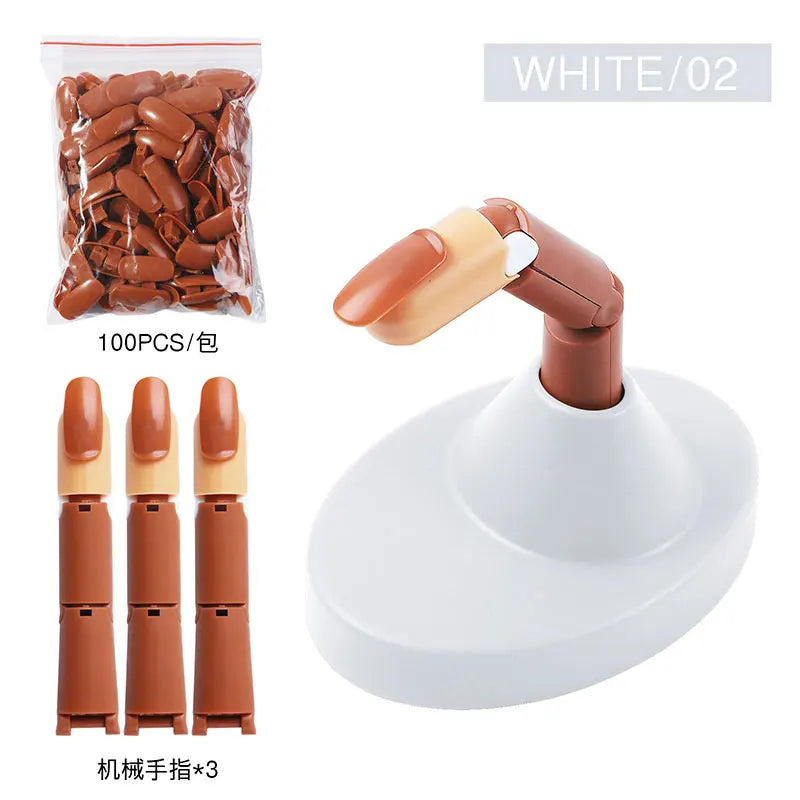 Nail Training Practice Hand — Manicurist Training Model with Base