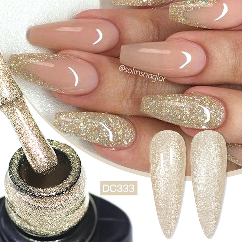 Mtssii Reflective Glitter Gel Nail Polish — Sparkling Holographic Effect