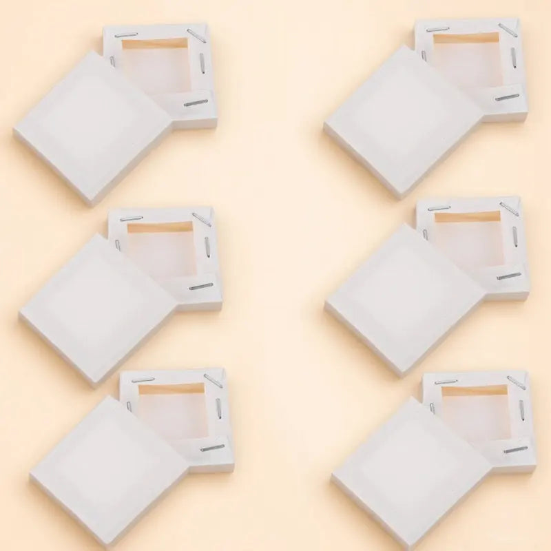 Mini Stretched Canvas Frames — 12-Piece Set for DIY Oil and Acrylic Painting