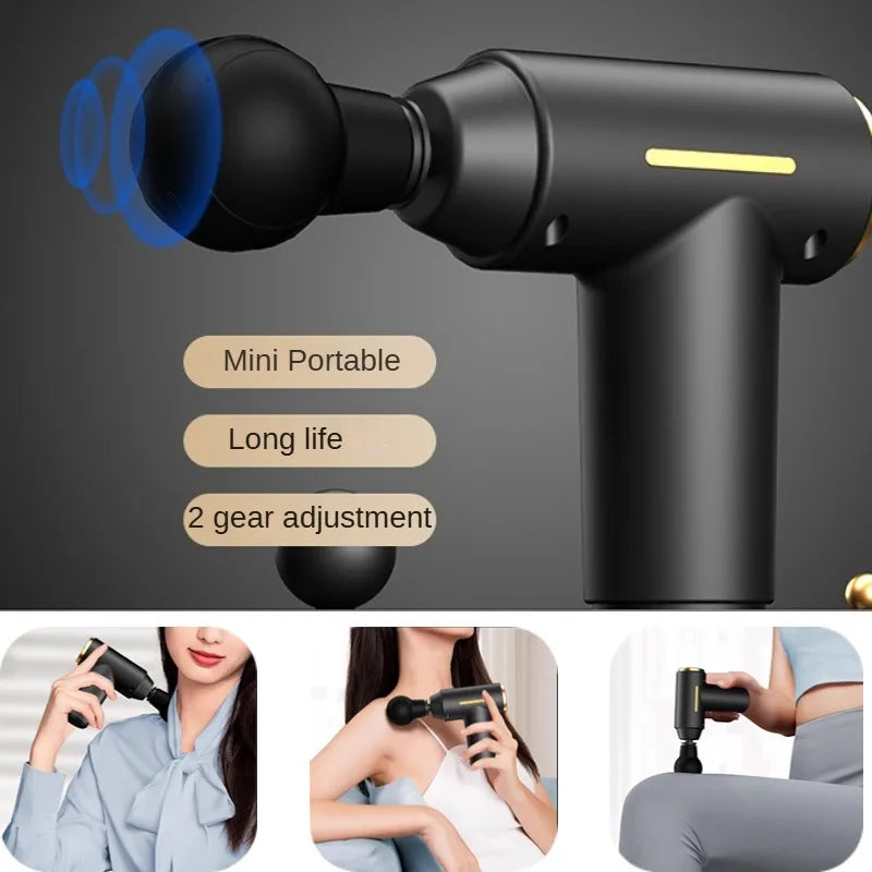Electric Percussion Massage Gun — Deep Tissue Muscle Relaxation Tool