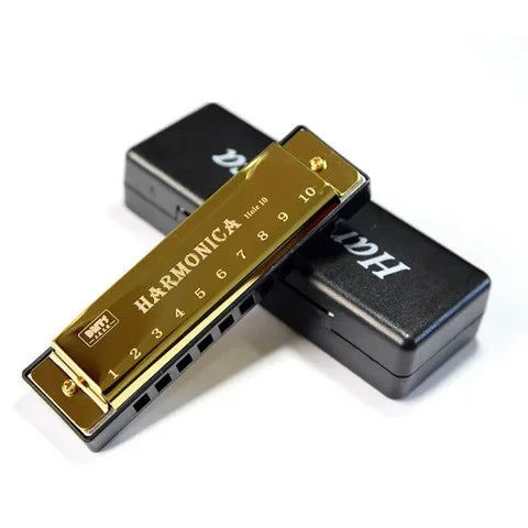 10-Hole Diatonic Harmonica — Portable Musical Instrument for Beginners