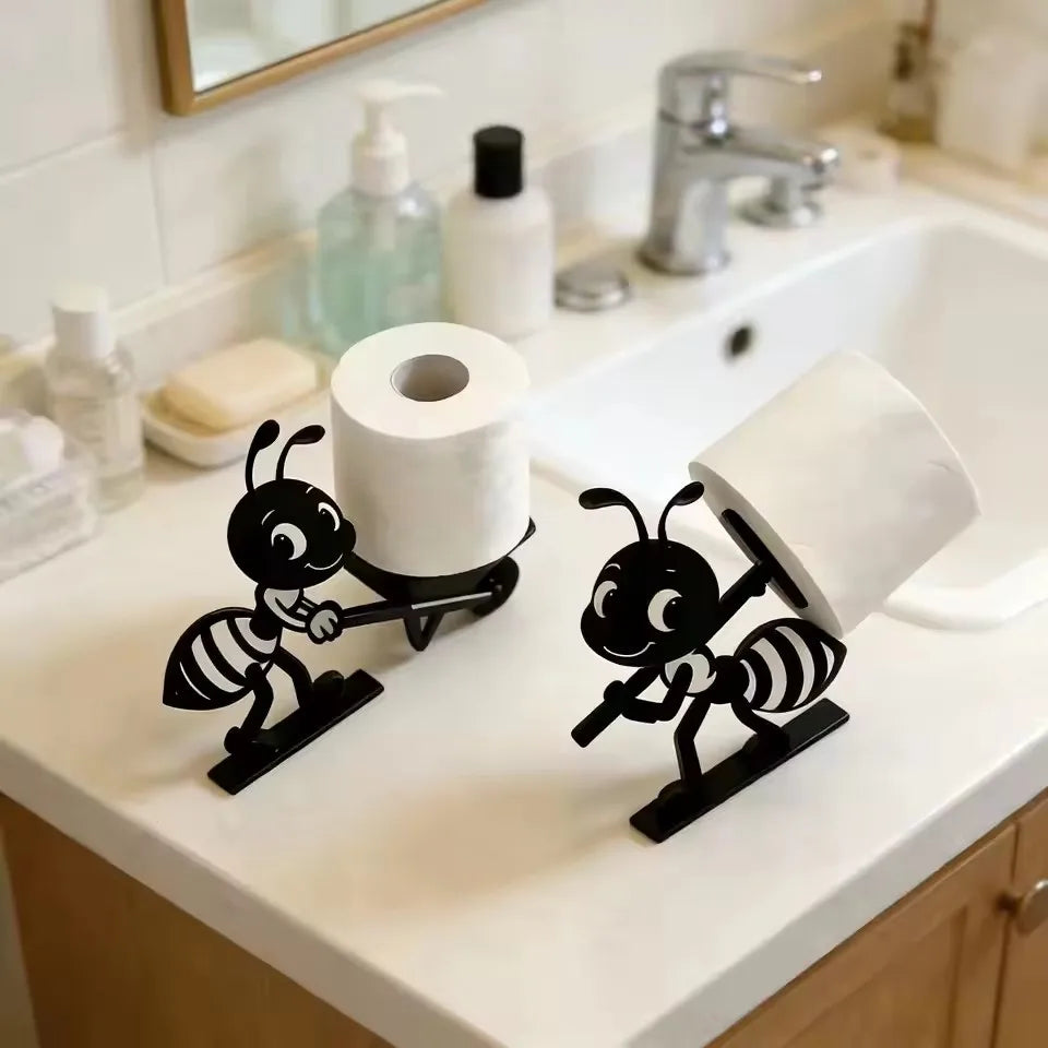 Cute Bee Tissue Holder — Minimalist Paper Roll Dispenser