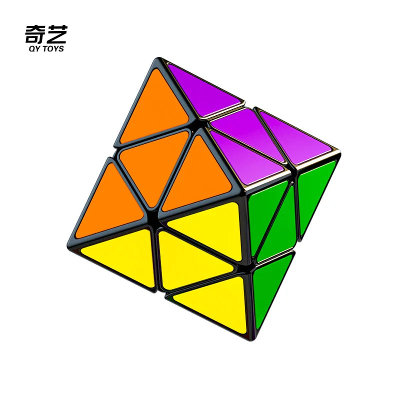 2x2 FTO Magnetic Octahedron Puzzle — Irregular Shape Speed Cube