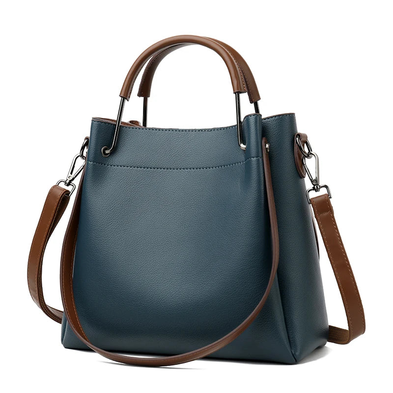 Women's PU Leather Tote Bag — Stylish Shoulder Bag for Daily Use