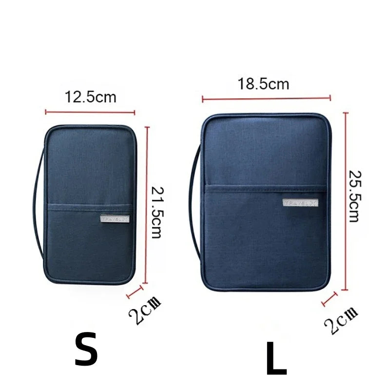 Waterproof Travel Document Organizer — Family Passport Holder & Card Case