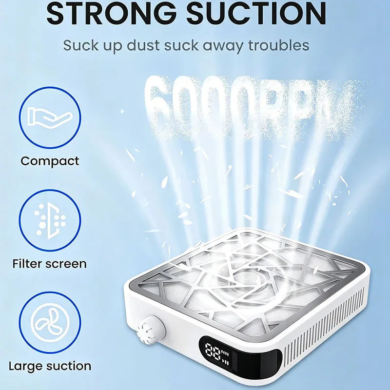 DH Beauty Nail Dust Collector — Rechargeable Professional Vacuum Machine
