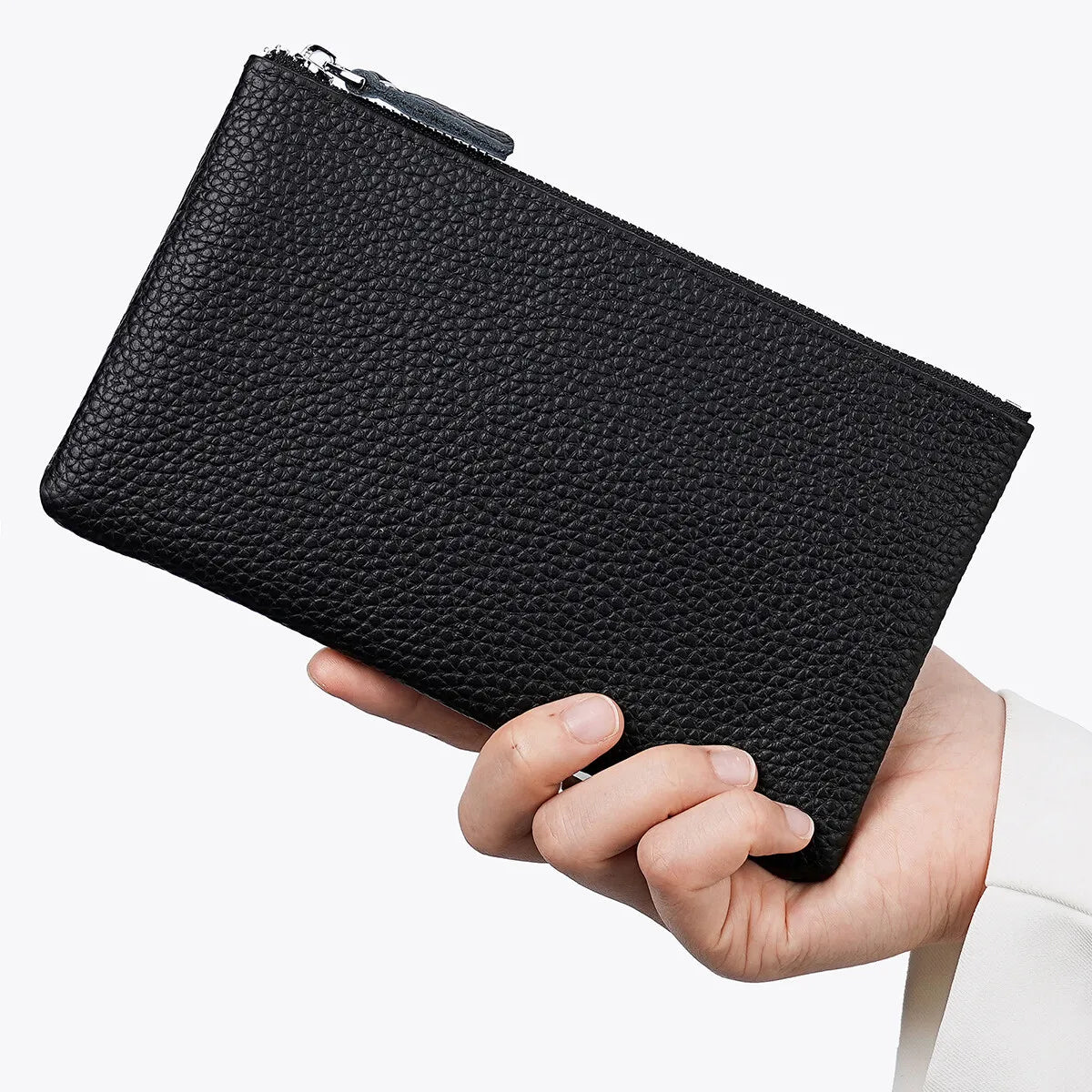 LYTWLZK Genuine Leather Wristlet — Phone Holder & Long Wallet Clutch