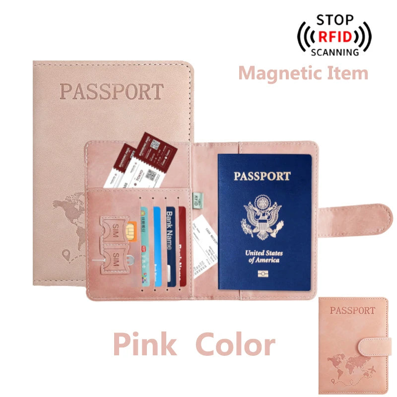 TRISJEM Passport Holder — RFID Blocking Travel Wallet with Card Slots