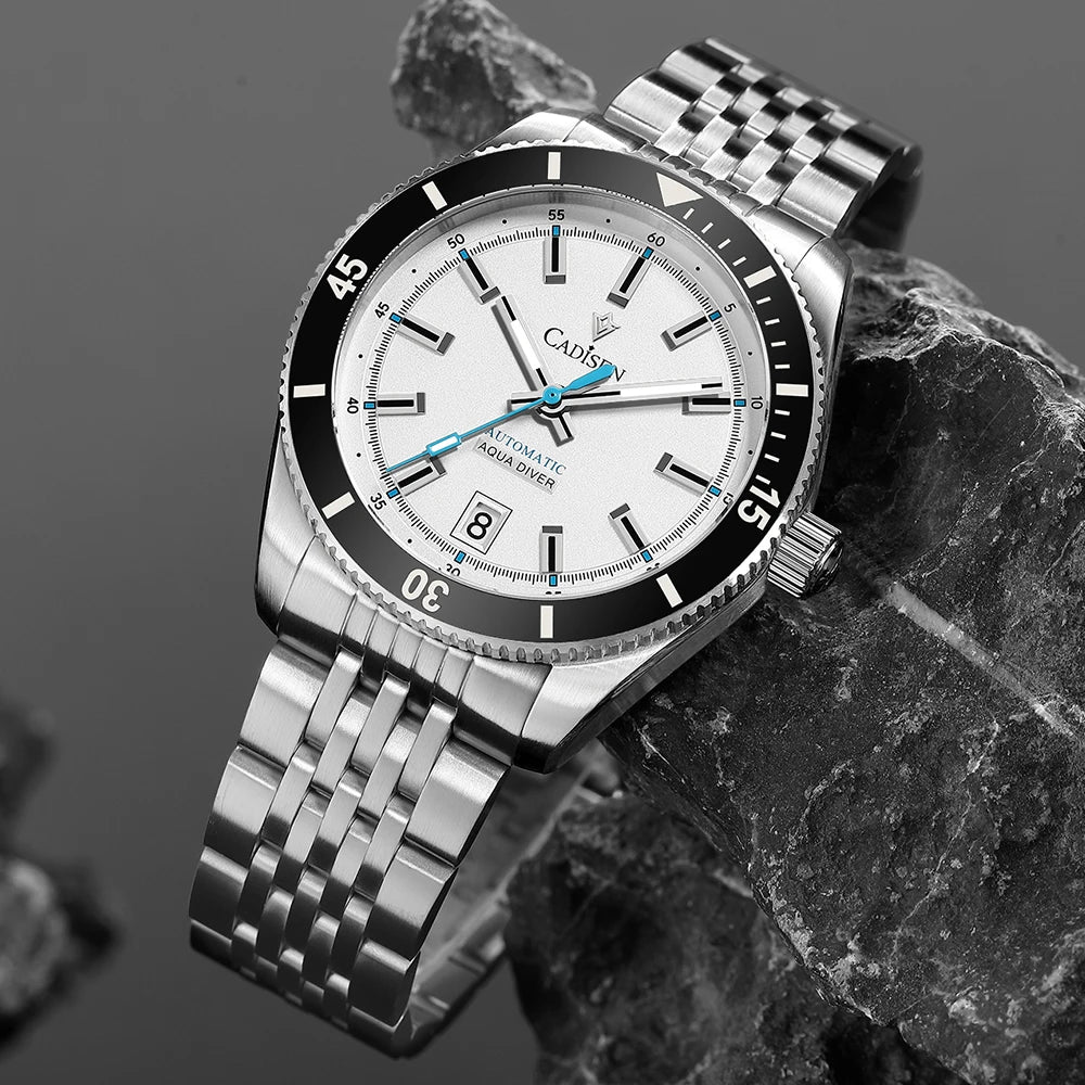 Cadisen Automatic Mechanical Watch — Ceramic Bezel & Sapphire Crystal