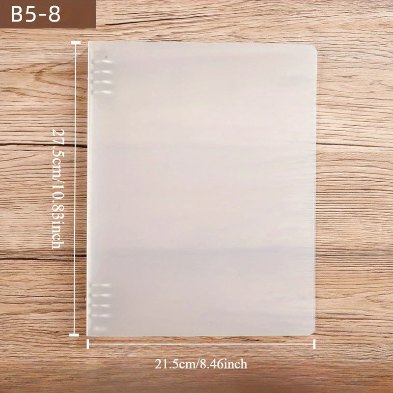 Plastic Ring Binder Organizer — Secure Clasp Closure for Office & School