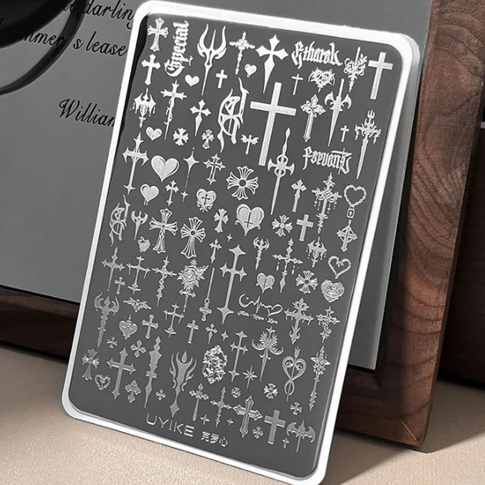 Stainless Steel Nail Stamping Plates — Precision Pattern Transfer Tool