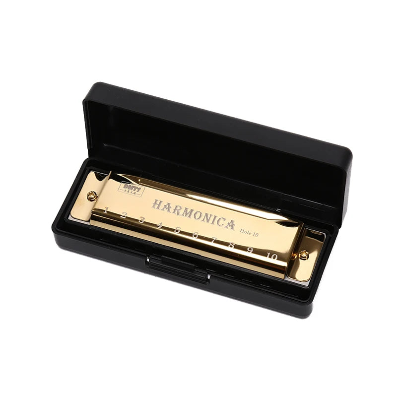 10-Hole Harmonica Mouth Organ — Musical Instrument for Beginners